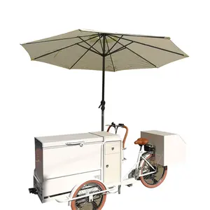 Mobile Coffee Cart Electric Coffee Tricycle Ice Cream Food Cart With CE Mobile Pancake Food Truck