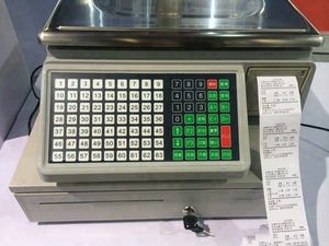 เครื่องชั่งน้ำหนักพร้อมเครื่องพิมพ์ใบเสร็จที่ใช้ในซูเปอร์มาร์เก็ต - Product Image 3