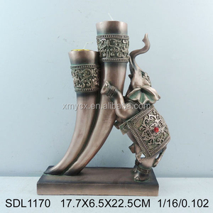 Bougeoirs éléphant en résine pour hommes, idée cadeaux - Product Image 4