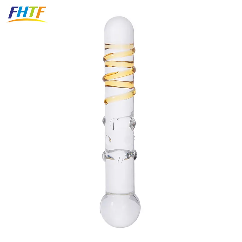 Plastic Artificial Penis for Sex Female Masturbation Toy Glass Dildo