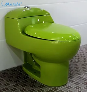 Satu Setel Sanitasi Sifon Warna Modern Sanitasi Merah, Toilet Warna Hijau