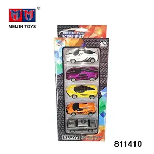 Produk Baru Terkeren 1 Skala 50 Model Mobil Diecast Tarik Belakang Logam Paduan Dalam 5 Buah