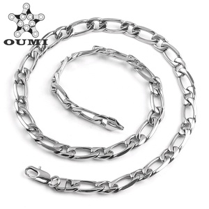 OUMI Costume di Alta Qualità Collane Dei Monili In Acciaio Inox Semplice <span class=keywords><strong>Sottile</strong></span> <span class=keywords><strong>Argento</strong></span> NK <span class=keywords><strong>Collana</strong></span> A Catena - Product Image 1