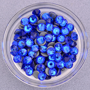 SS 6 8 10 12 16 20 30 <span class=keywords><strong>Hot</strong></span> <span class=keywords><strong>Fix</strong></span> Glass Blue Rhinestone Applique Hotfix Crystals Stones Flatback <span class=keywords><strong>Strass</strong></span> para ropa DIY - Product Image 6