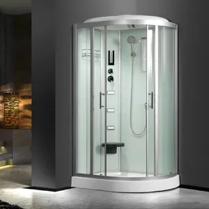 800Mm Tuyệt Vời Quadrant Vòi Hoa Sen Cubicle Màu Trắng Acrylic Phòng Tắm Hơi Với Khay Vòi Hoa Sen