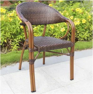 Uplion Stacking Garden Balkon Aluminium Stuhl Resistant Bistro Outdoor Cafe Esszimmers tuhl