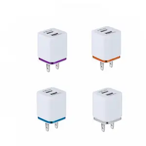 סיטונאי נסיעות נייד 2 יציאות מטען ארה"ב Plug Dual USB מטען קיר עבור Iphone 5S 6 s 7 בתוספת עבור סמסונג Smartphone