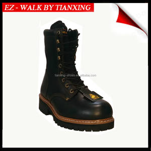 מגפיים לוגר עם הבוהן פלדה Genuile עור מגפיים לוגר מחיר שנה טובה - Product Image 2