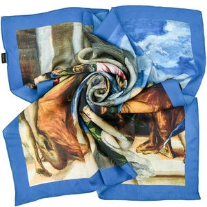 Scialle in Twill <span class=keywords><strong>seta</strong></span> da 10 mamme sciarpe con disegni specificati pittura a olio quadrata con stampa scialle in Twill di <span class=keywords><strong>seta</strong></span> satinata - Product Image 2