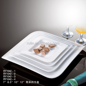 del hotel & <span class=keywords><strong>restaurant</strong></span> porcelana lavavajillas barato blanco cuadrado al por mayor platos de cerámica para <span class=keywords><strong>el</strong></span> restaurante - Product Image 3