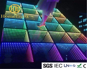 3D Magic <strong>Mirror</strong> LED Dance Floor <strong>Tiles</strong> for Hotel Home <strong>Disco</strong> Event - Product Image 4
