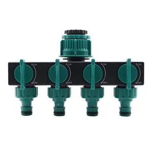 1/2 "3/4" 1 "Vòi Vườn 4 Chiều Tap Splitters Với Van