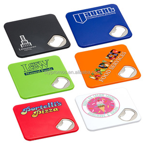 Apribottiglie quadrato in <span class=keywords><strong>plastica</strong></span> sottobicchiere apribottiglie con Logo - Product Image 3