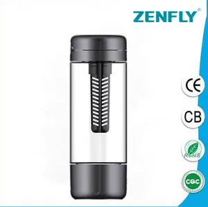 La botella de agua alcalina de ZENFLY beneficia libremente para hacer la botella de agua portable libre del hidrógeno de Wuhan