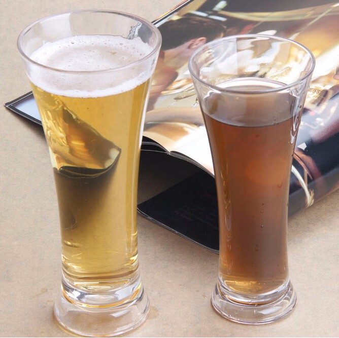 Transparent Tall Beer Glass Pilsner Glasses Drinking Cup Provide OEM/ODM Glass Cup