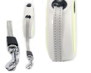 Zware Intrekbare Hondenriem Een Hand Rem Pauze Lock Met Antislip Handvat Sterke Nylon Tape lint - Product Image 5