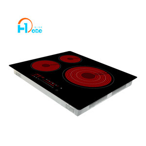 Rumah & Alat Dapur <span class=keywords><strong>3</strong></span> Burner Keramik Listrik Kaca Dibangun Di Kompor Keramik Tiga Burner - Product Image 3