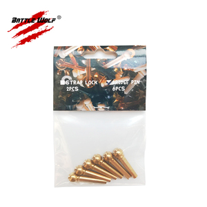 Juego de 6 pines de puente de guitarra de cobre latón 100% de tono fenomenal - Product Image 2