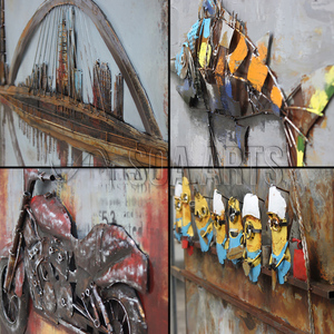 Metallo 3D Ferro Rustico Pittura per L'hotel - Product Image 5