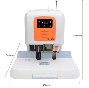 WD-CD490) लेखांकन वाउचर बाध्यकारी मशीन वित्तीय पेपर बाइंडिंग मशीन - Product Image 3
