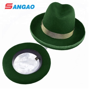 Toptan ucuz keçe <span class=keywords><strong>Derby</strong></span> şapka yün fedora resmi şapkalar kadınlar veya adam için parti veya Festival veya toplantı - Product Image 1