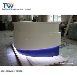 Mostrador de Recepción <span class=keywords><strong>para</strong></span> <span class=keywords><strong>SPA</strong></span>, Mostrador de Recepción Comercial Moderno <span class=keywords><strong>para</strong></span> Oficina con Iluminación LED - Product Image 5