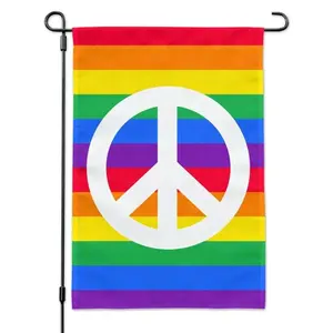 和平彩虹LGBT象征花园庭院旗帜