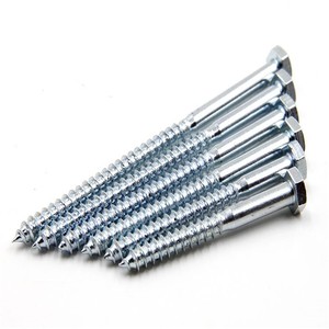 Stainless Steel Ss304 Full Thread Hex Head Self Tapping Lag <strong>Wood</strong> <strong>Screw</strong> of Standard Din571 - Product Image 2
