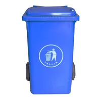 Outdoor Kunststoff Mülleimer 240L Zweiräder Recycling Müll Mülleimer Container