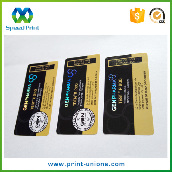 Темно-желтый печати наклейки профессиональный дизайн пользовательского наклейки 10 мл флакон бутылка наклейке.