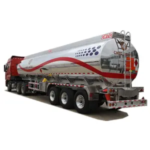 tri-axles JOST support legs 55000Liters 55CBM SASO certificate 5454 5083 alloy aluminum diesel oil tanker semi trailer