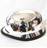 Cascos de Motocicleta Retro Unisex DOT, Casco Alemán Negro Mate de Media Cara, Protección para la Cabeza de Motociclistas Chopper Cruiser, Tallas M/L/XL