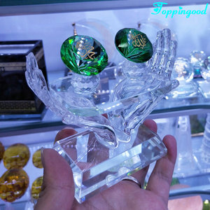 2019 Neuankömmling Gold gravur Kristall <span class=keywords><strong>Allah</strong></span> und <span class=keywords><strong>Muhammad</strong></span> Diamant - Product Image 3