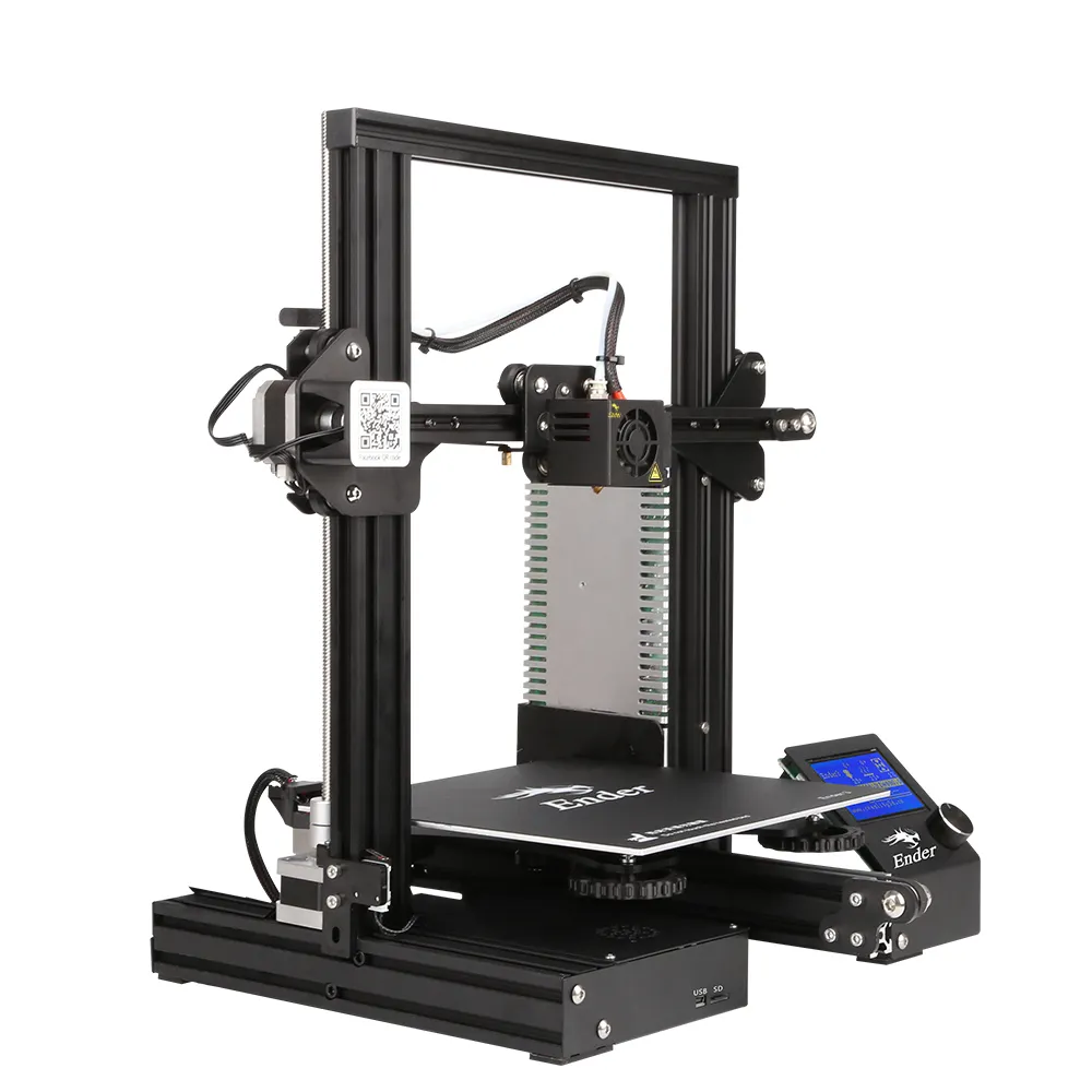 Creality Ender 3 Printer Digital DIY 3D, Printer Digital DIY dengan Fungsi Melanjutkan Cetak 220X220X250Mm dan Meratakan Otomatis Harga Murah