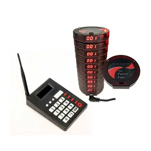 Система звукового пейджера с нумерацией клиентов с гарантией на один год для приема еды в ресторане фаст-фуда