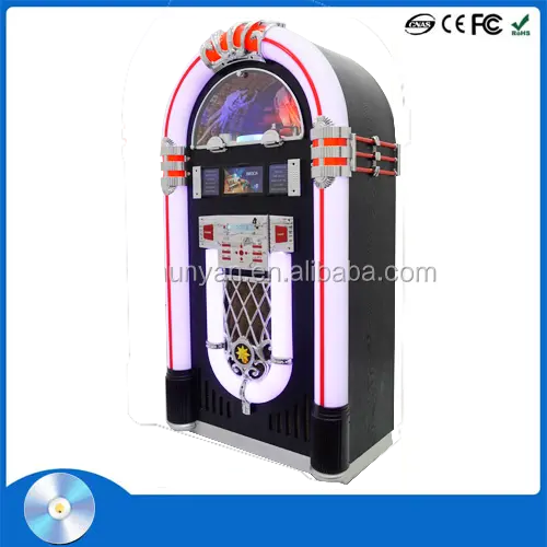 China digital jukebox, popular standing jukebox cd mp3 player, usb/cartão sd insert