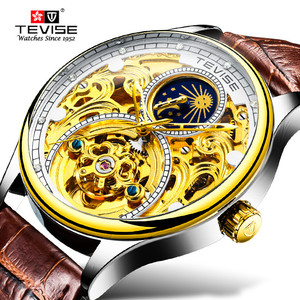 Hannah martin-<span class=keywords><strong>montre</strong></span> <span class=keywords><strong>automatique</strong></span> mécanique pour hommes, accessoire de luxe, entièrement en acier, <span class=keywords><strong>automatique</strong></span>, couleur or, analogique, avec boîte - Product Image 6