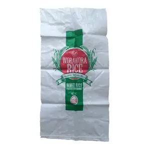 50kg 100kg pp woven bag used for rice fertilizer grain seed corn feed customized print logo