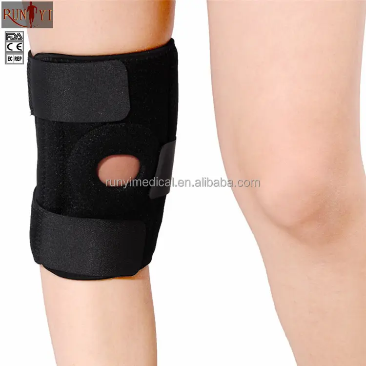 Breathable Open Patella Knee Support Sports Injury Knee Sleeve Brace