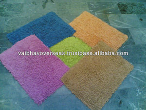 Tapis de bain modernes et écologiques en chenille 100% coton fabriqués à la machine - Product Image 2