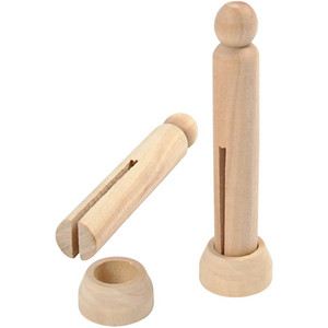 Pinces à linge en <span class=keywords><strong>bois</strong></span> écologiques à faire soi-même avec des couleurs imprimées pour enfants - Rangement de literie et de sacs - Product Image 4