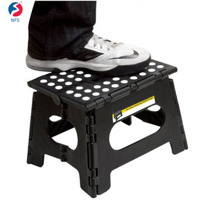 Easy Carrying Holds Up To 300-Pound Lightweight Child Kids Step Ladder Stool Plastic Fold Step Stool