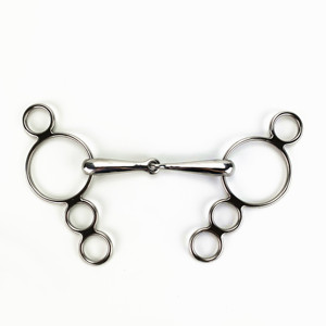 La migliore Vendita Cavallo SS Pieno Cheek Bit Gag equitazione - Product Image 3