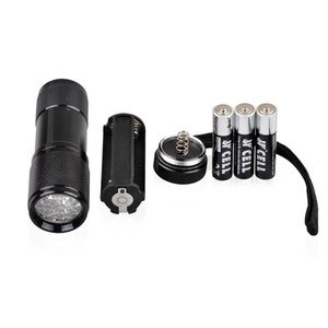 Lampe de poche à 9 LED <span class=keywords><strong>Ultra</strong></span>-<span class=keywords><strong>Violet</strong></span>, lumière noire, 395 nM, torche pour <span class=keywords><strong>Inspection</strong></span>, détecteur de scorpions