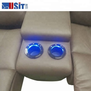 <span class=keywords><strong>Fauteuil</strong></span> inclinable électrique extensible avec port USB, appui-tête électrique, <span class=keywords><strong>fauteuil</strong></span> de cinéma maison électrique avec porte-gobelet plat et refroidissement - Product Image 3