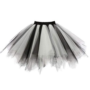 <strong>Halloween</strong> Costume White/Black Romantic Adult Tutu <strong>Skirt</strong> for Wholesale - Product Image 1