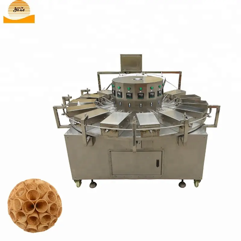 automatic ice cream paper waffle cone sleeve forming maker machine and manual egg roll machine