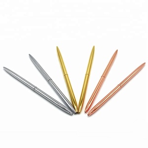 Unique Premium Gold Metal Ballpoint Slim <strong>Pens</strong> Hotel Twist Ball <strong>Pens</strong> Metal Rose Gold Slim Thin <strong>Wedding</strong> Hotel <strong>Pens</strong> - Product Image 5