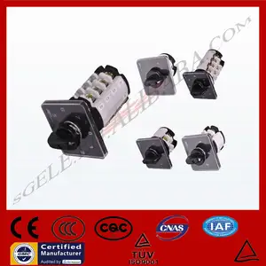 W31 ROTARY SWITCH with face plate face PANEL 10A 3POLE manual changeover switch 7 POSITION