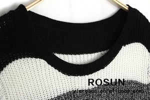 La <span class=keywords><strong>marque</strong></span> française chandails, rayé noir et blanc chandails, à tricoter les modèles - Product Image 3